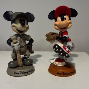 Vintage Mickey Mouse Baseball Bobblehead Walt Disney World Collectibles (2)